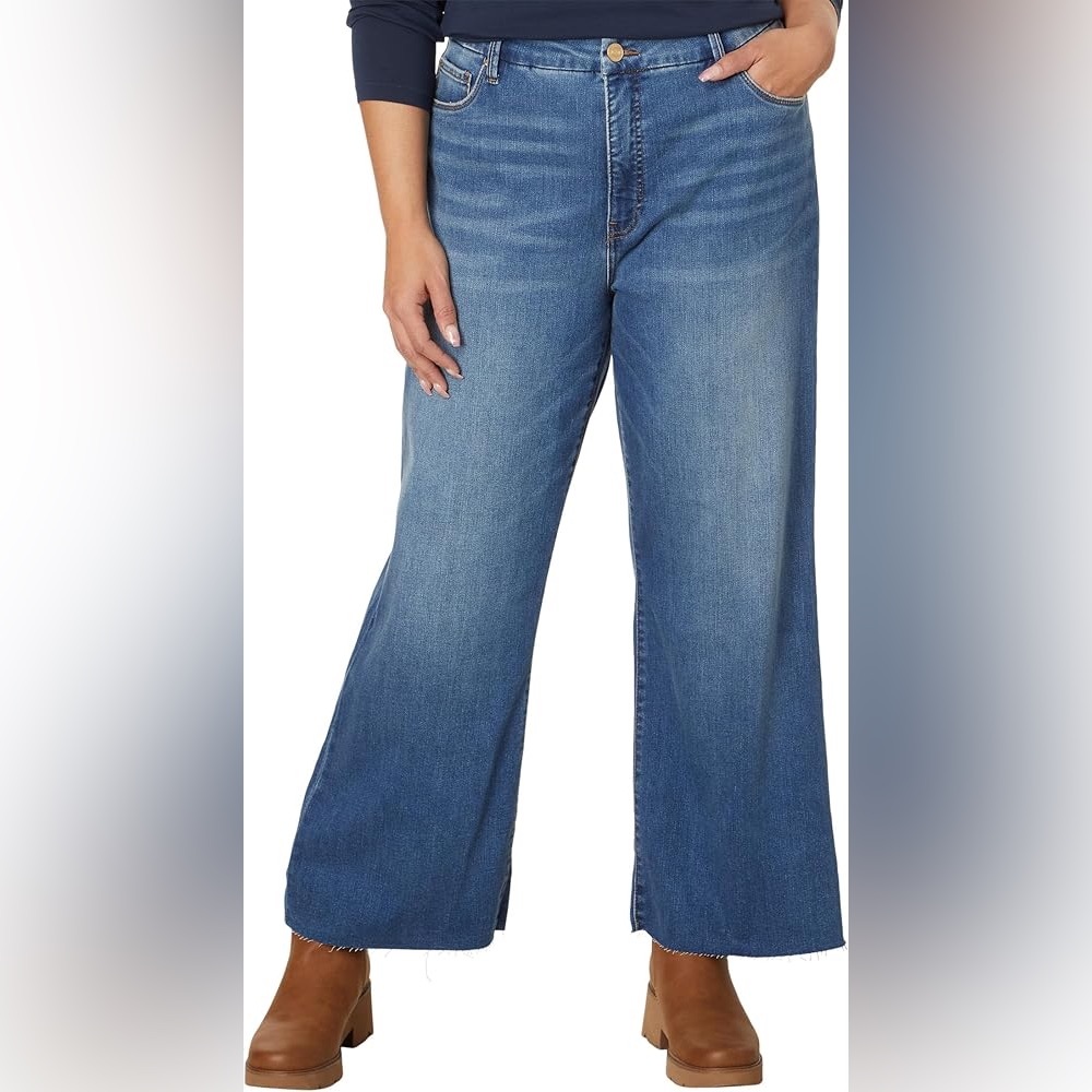 Kut from the Kloth Meg high rise fab ab wide leg jeans